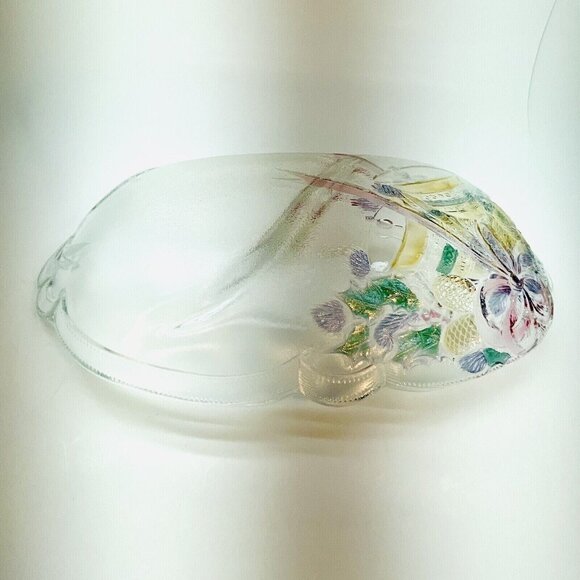 Mikasa Oval Glass Divided Serving Platter "Celebrations" Holiday Bells Japan - Picture 11 of 12